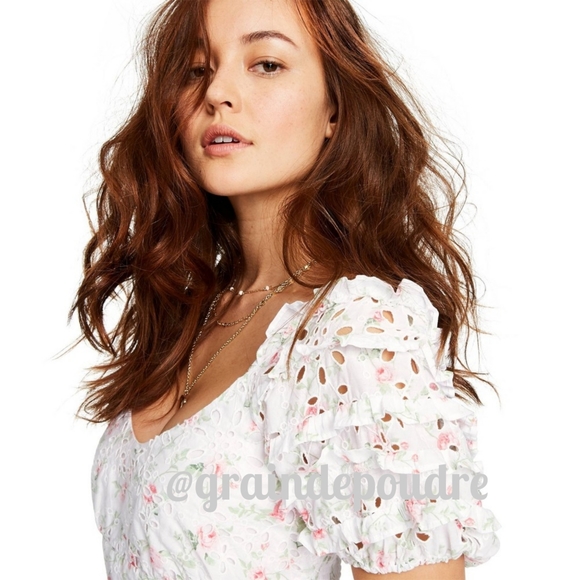 LoveShackFancy Clementine Target Floral Eyelet Dress US 12 - Picture 3 of 8